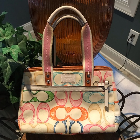 Coach Handbags - Coach multi color purse